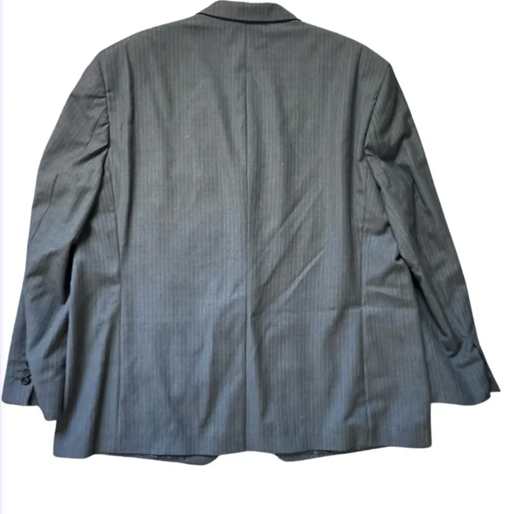 Ralph By Ralph Lauren Jacket Mens 50R Grey striped Wool Canada 3 Button